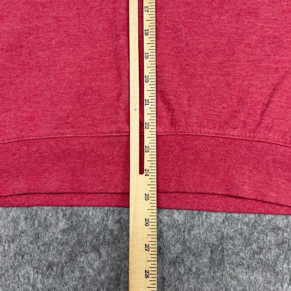 Polo Ralph Lauren Sweatshirt Mens M Salmon Pink 1/4 Zip Up Preppy Pony Pullover
